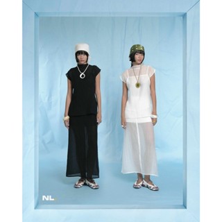  Normallife | TOP 52 | Áo cánh tiên ngắn cổ cao xuyên thấu phối một mảnh 2 dây cột 