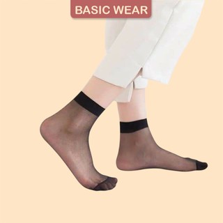 Combo 10 đôi tất da chân tất giấy mỏng siêu dai, siêu mềm mại, siêu bền chống nắng cổ cao (mác tím)