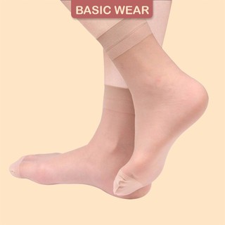 Combo 10 đôi tất da chân tất giấy mỏng siêu dai, siêu mềm mại, siêu bền chống nắng cổ cao (mác tím)
