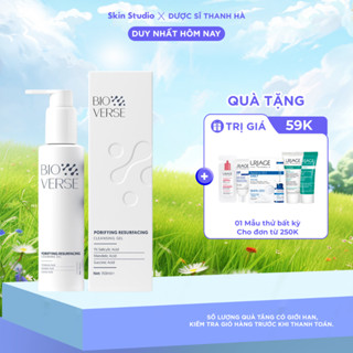 Sữa Rửa Mặt Bioverse AHA BHA Sạch Sâu Mềm Da Giảm Dầu Porifying Resurfacing Cleansing Gel 150ml - Skin Studio
