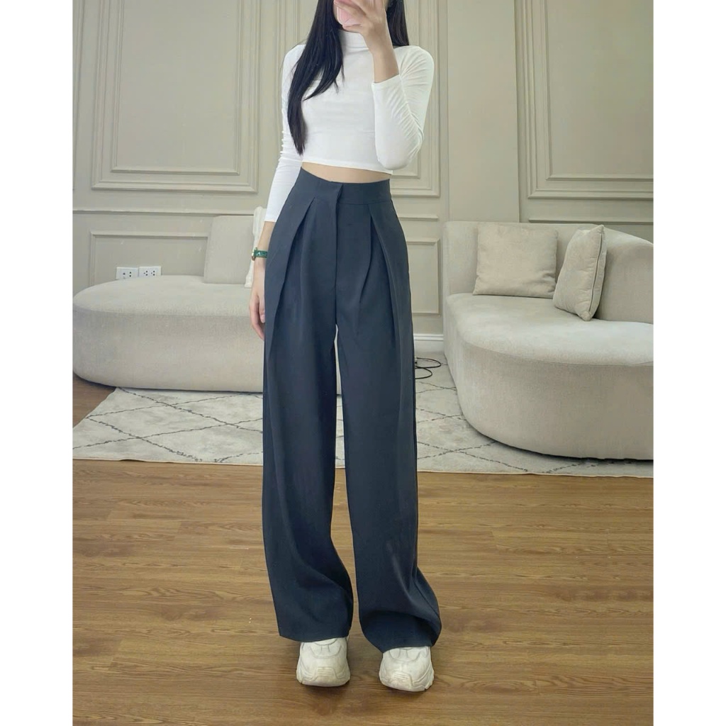 Quần tây ống rộng Hari dáng suông ly giữa chất cao cấp 382 | BigBuy360 - bigbuy360.vn