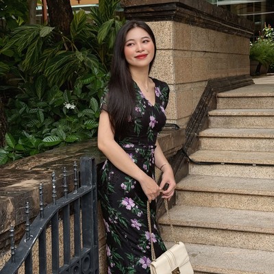 Đầm dự tiệc LILY đen dáng dài tay con đính nơ sang trọng Callene (CC469)