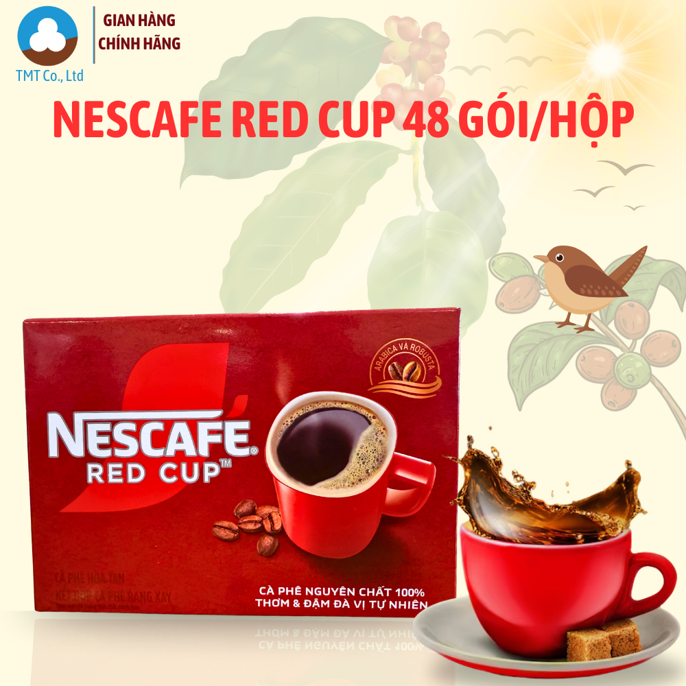 Cà phê hòa tan Nescafe Red Cup 96g dạng gói (48 gói x 2g)