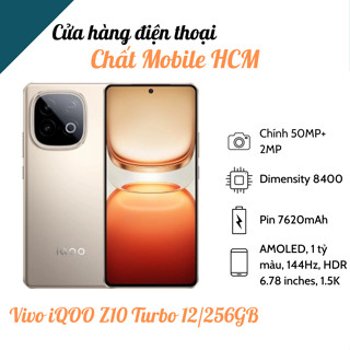 Điện thoại Vivo iQOO Z10 Turbo Dimensity 8400 - Pin 7620mAh Màn Hình 144Hz