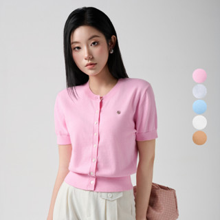 Áo Cardigan Nữ Round - Neck Cổ Tròn Dệt Kim Cao Cấp, Xuất Xứ Hàn Quốc | Lohnt Việt Nam | M8