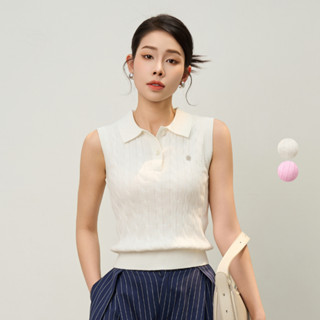  Áo Gile Nữ Dệt Kim Vặn Thừng Polo - Shirt Cotton Cao Cấp Xuất Xứ Hàn Quốc | Lohnt Việt Nam | M4 