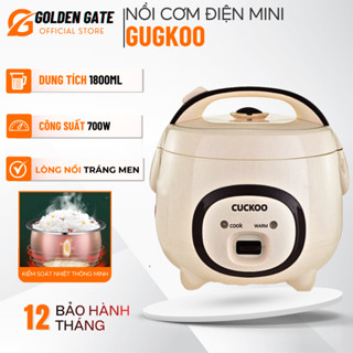 Nồi Cơm Điện Mini CUCKOO Dung Tích 1L-1,2L-1,8L Công Suất 700W, Ủ Ấm 3-4 Giờ Nhỏ Gọn, Lòng Nồi Tráng Men Siêu Chống Dính