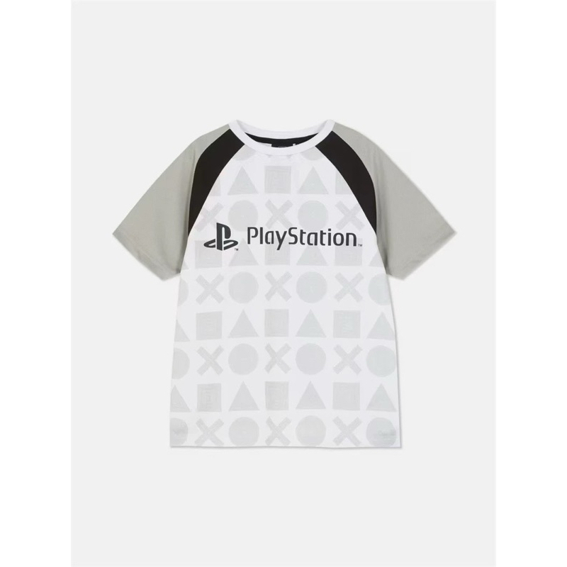 Áo Phông Bé Trai PlayStation Trắng Ghi PR