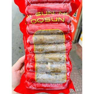 Dồi sụn non Dosun 500g- màu đỏ, loại ngon có túi nước chấm, nướng, chiên siêu ngon