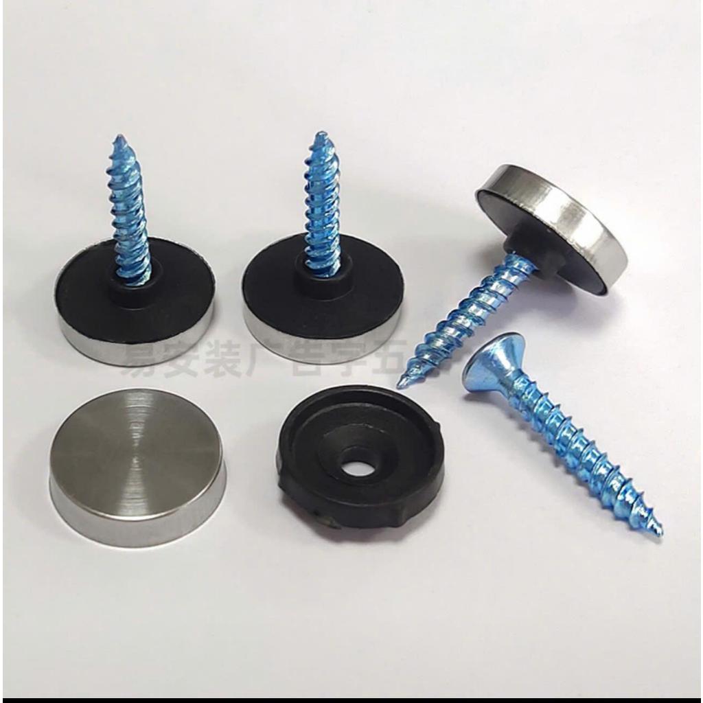 Ốc đầu chụp, bộ ốc đầu chụp giả ốc chân kính để treo biển số nhà, tranh ảnh