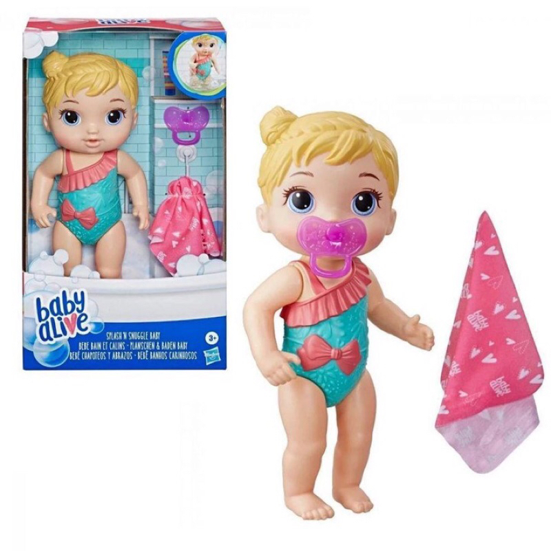 Búp bê Baby Alive nhà tắm Splash'n Snugge Baby.