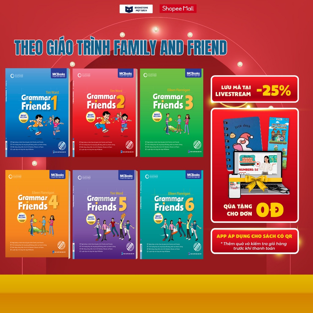 Sách - Grammar Friends - Ngữ pháp tiếng Anh dành cho các học sinh Tiểu học, THCS