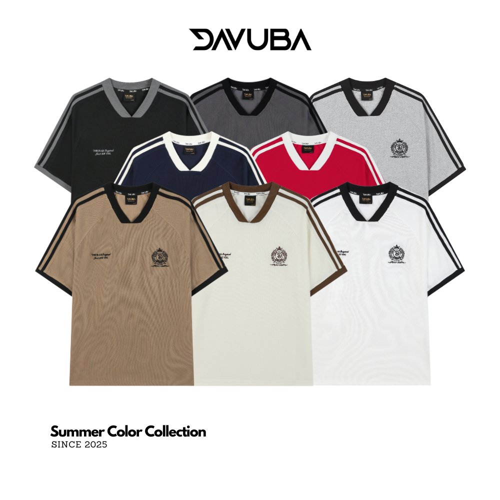 DAVUBA - [Deal Mở Bán] Áo Thun Jersey Tee Waffle nam nữ cộc tay SM138