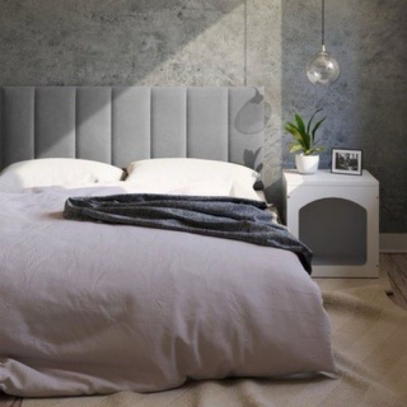 BỘ ỐP TRANG TRÍ ĐẦU GIƯỜNG BỌC NHUNG CAO CẤP – HELEN’S INTERIOR(N80)