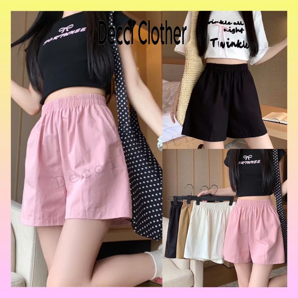 [ MẪU MỚI] Quần short nữ đùi chất đũi mát,cạp bo chun co giãn có túi 2 bên thoải mái mặc mùa hè | BigBuy360 - bigbuy360.vn