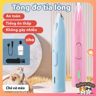 Tông Đơ Cạo Bàn Chân Chó Mèo Không Dây Có Đèn LED Soi Sáng Sạc USB Tiếng Ồn Thấp Máy Tỉa Lông Thú Cưng