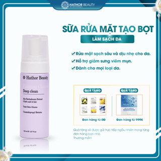 Sữa rửa mặt cho da dầu mụn Hathor Beauty da hỗn hợp, trắng da nam nữ dung tích 150ml