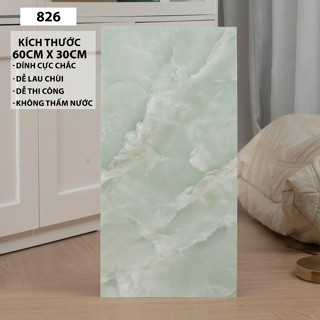 [FreeShip] COMBO 50 tấm dán tường phủ nhựa PVC 3D Kích Thước 60x30cm tráng nhôm mặt sau xốp dán tường pvc vân đá bóng