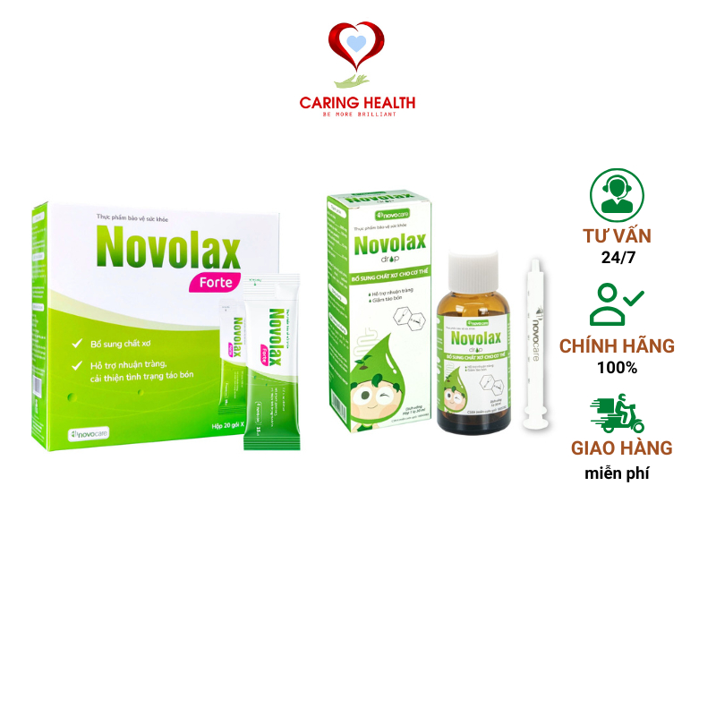 Chất xơ hòa tan Novolax giảm táo bón, tốt cho tiêu hoá