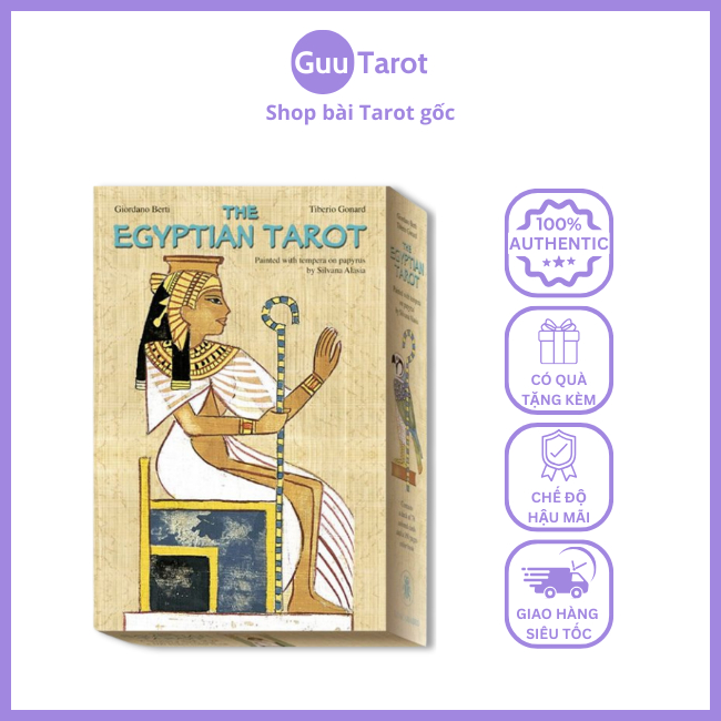 Bộ Bài Egyptian Tarot Kit (Guu Tarot Shop)