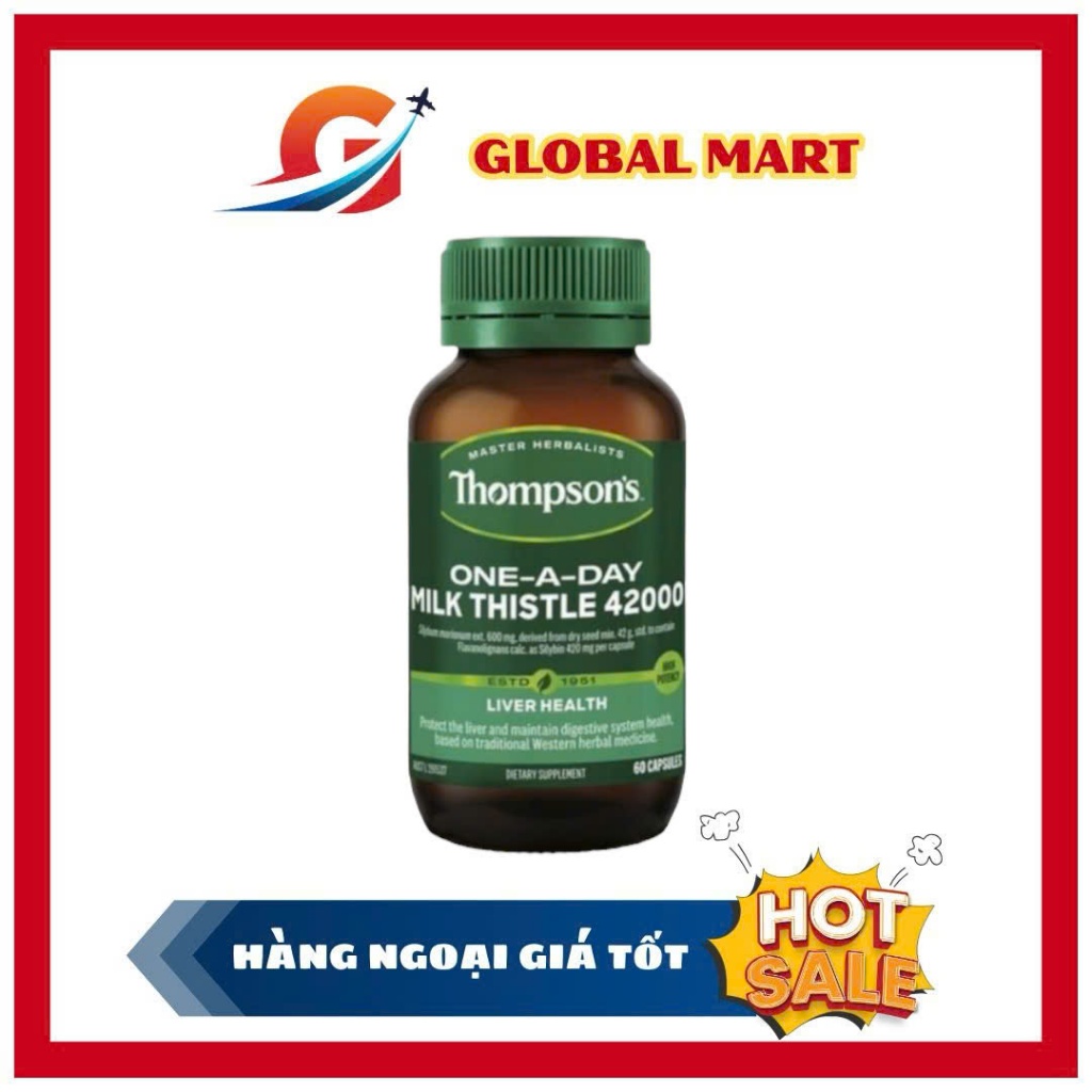 VIÊN UỐNG THẢI ĐỘC GAN Thompson’s Milk Thistle 42000.
