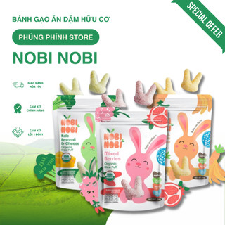 BÁNH GẠO ĂN DẶM HỮU CƠ Nobi Nobi 15g - CHO BÉ