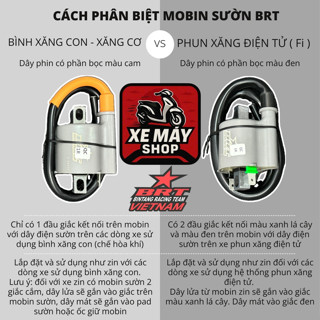 MOBIN SƯỜN BRT DÀNH CHO XE XĂNG CƠ - XE FI - Xe máy phổ thông đều dùng được
