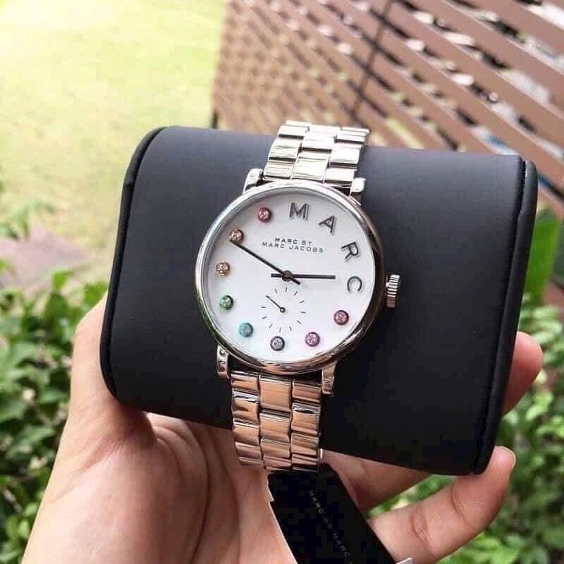 [ Chính Hãng 100%] Đồng Hồ Nữ Marc Jacob MBM3420 (3420) Máy Quartz (Pin) Kính Khoáng Mặt Tròn Siz 36