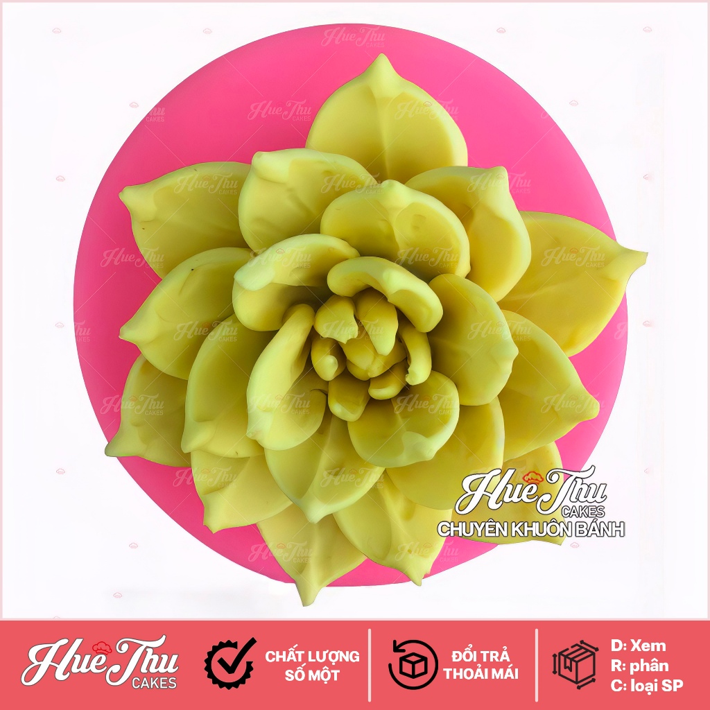 Khuôn silicon Sen Đá Nước Đại làm bánh rau câu 4D
