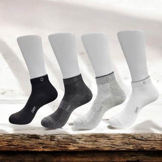  COMBO 5 đôi 10 đôi tất cổ trung phối viền cổ nam Owen 100% cotton khử mùi 