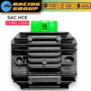  Sạc HCE Chân Xanh Gắn Như Zin Cho Dòng Xe Yamaha Honda Tải Đèn Bi Cầu Trợ Sáng Công Suất Lớn 