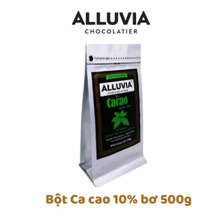  Bột cacao nguyên chất không đường 100% Alluvia Chocolate gói lớn phù hợp cho quán cà phê 