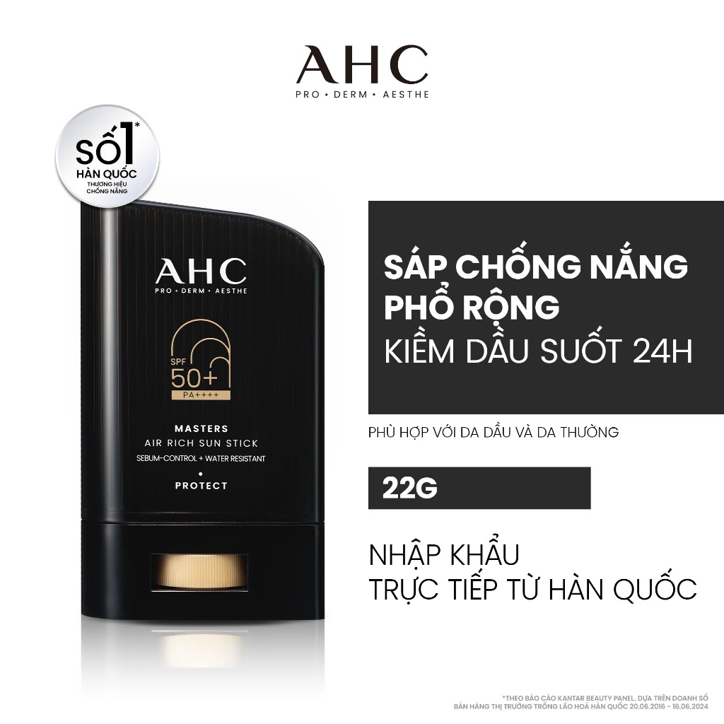[LIVE] Sáp Chống Nắng AHC phổ rộng kiềm dầu suốt 24H Masters Air Rich Sun Stick 22g | BigBuy360 - bigbuy360.vn