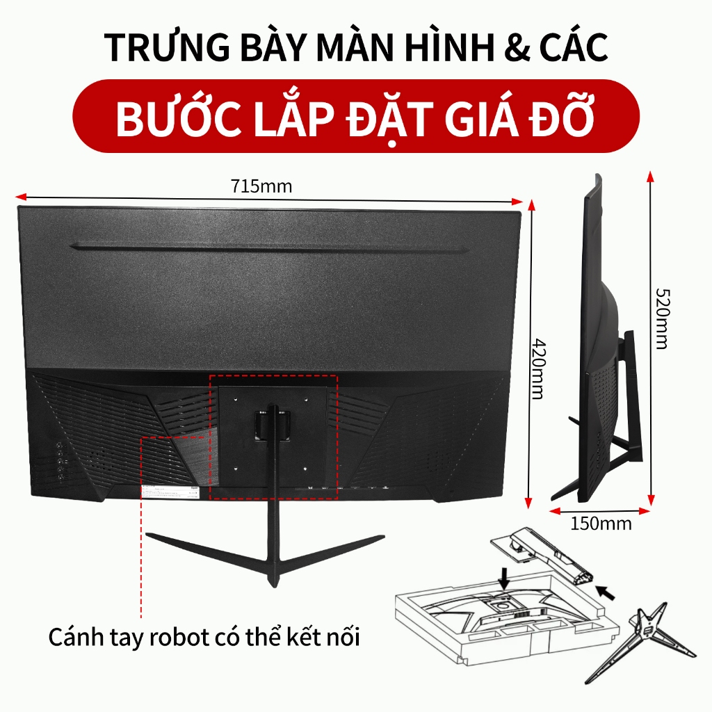 Màn Hình Spin Gaming Cực Lớn 32/34 Inch 2K Bộ đôi 165/180Hz 2ms tốc độ cao màu sắc sống động Chiếu màn hình | BigBuy360 - bigbuy360.vn
