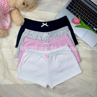 Combo 2 quần mini mặc nhà phối nơ xinh xắn, quần ngủ tí hon lưng thấp HITHOUSE | HITSQ018