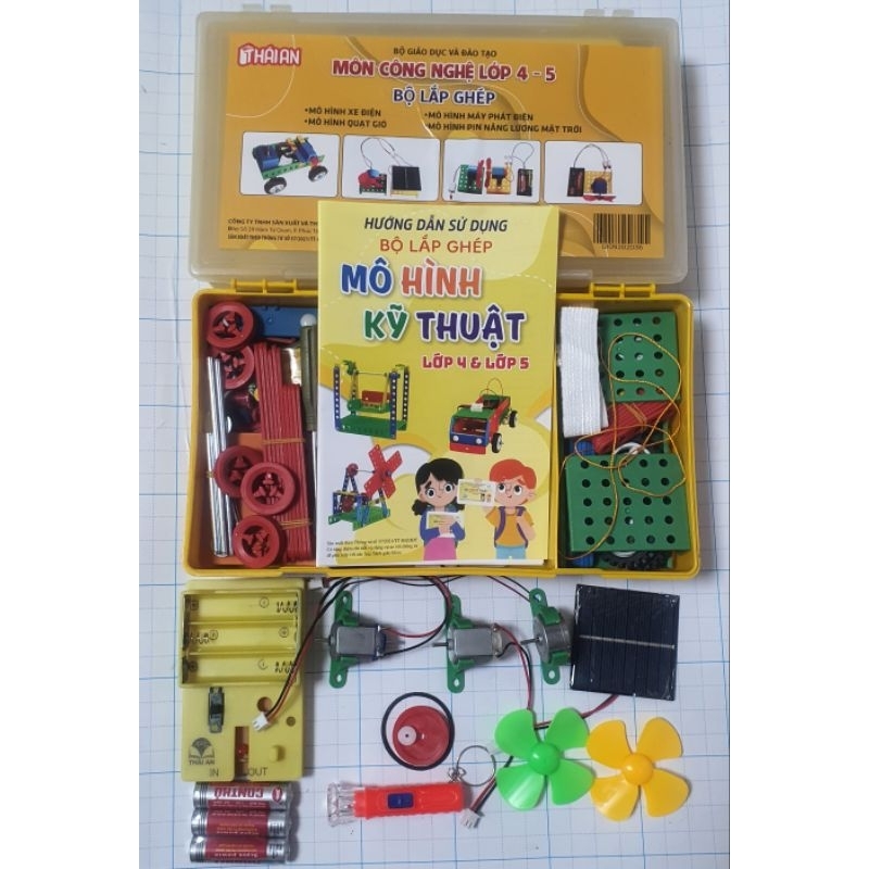 [Phần Kỹ Thuật & Điện] Mô Hình Kỹ Thuật Môn Công Nghệ Thái An Dành Cho Học Sinh Lớp 4-5.