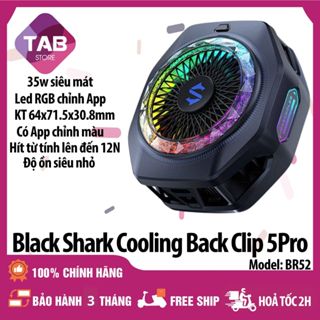 Quạt Tản Nhiệt Sò Lạnh Black Shark Cooling Back Clip 5 Pro 35W Làm Mát Từ Tính BR52 - Chính Hãng