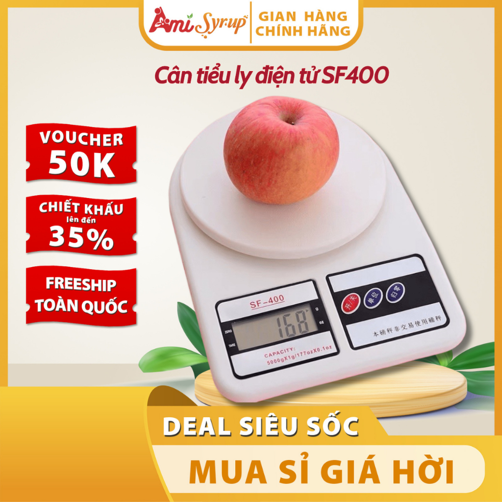 Cân Tiểu Ly Điện Tử Dùng Cho Nhà Bếp SF400