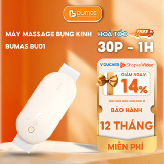 Máy Massage Chườm Nóng Giảm Đau Bụng Kinh BUMAS BU01 - Đai massage bụng lưng - Quà Tặng Bạn Gái