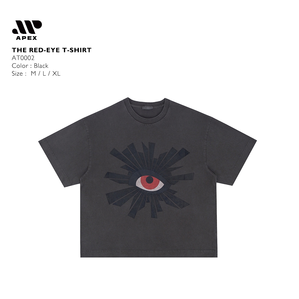 Áo thun cổ tròn Oversize The Red-eye 98% Cotton Comfitex Fabric 360GSM - AT0002 | APEXSTORE
