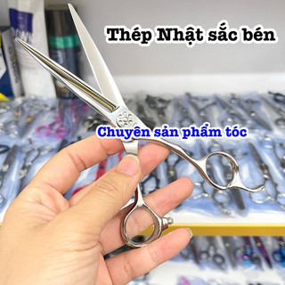 ✅W Kéo cắt tóc Nhật W 6.0 in (Đ) - Thép Nhật S440C, độ cứng 62HRC, lưỡi kéo sắc bén, thiết kế tay cầm thuận tiện
