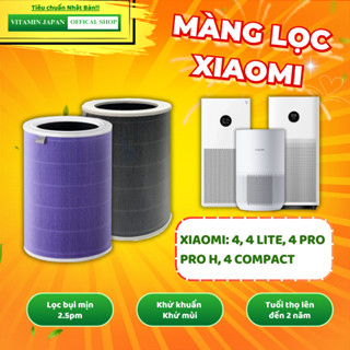 Lõi lọc không khí XIAOMI: Xiaomi Air Purifier 4, 4LITE, 4 PRO, PROH, 4 COMPACT, màng lọc XIAOMI
