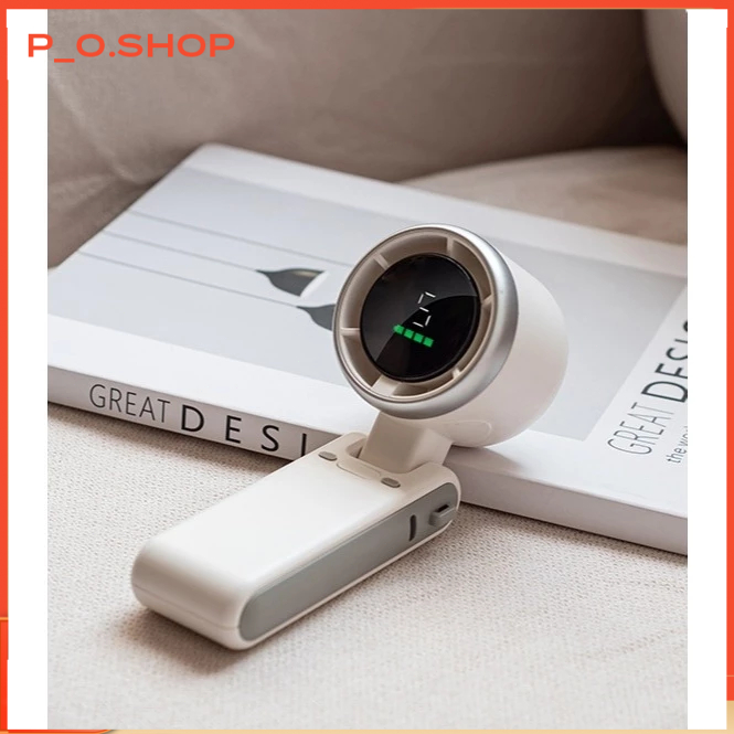 【🔥Rẻ】Quạt turbo M24 động cơ 7 cánh quạt mạnh mẽ, thiết kế gấp gọn để bàn, dây choàng quạt đeo trên c