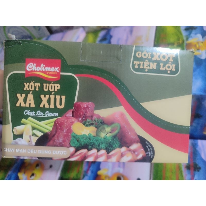 XỐT ƯỚP XÁ XÍU CHOLIMEX (1 HỘP 20 GÓI x 70G)