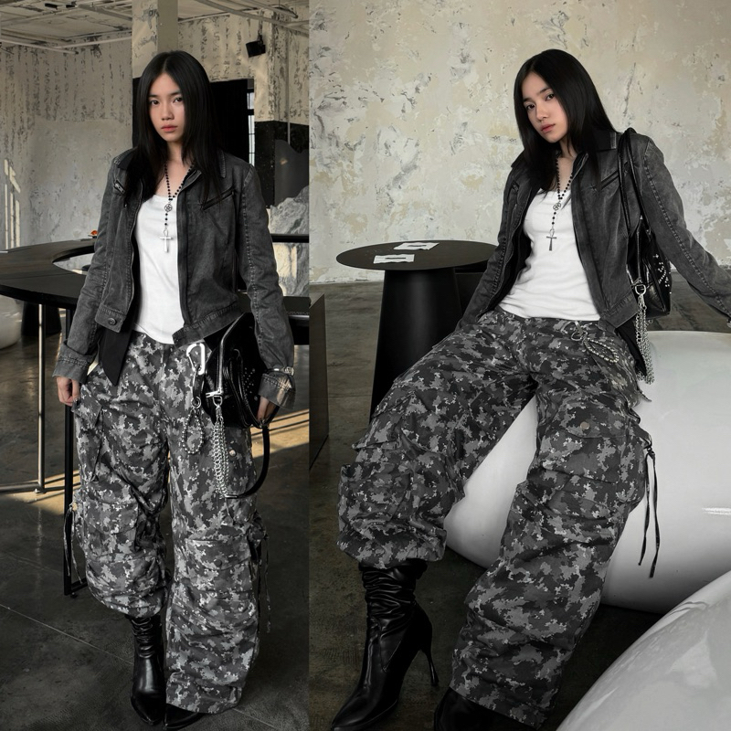 QUẦN CARGO PANTS TEN BOX CAMO - Quần Kaki HUGU 12 túi hộp màu CAMO dài suông ống rộng form nam nữ unisex Jaystoree | BigBuy360 - bigbuy360.vn