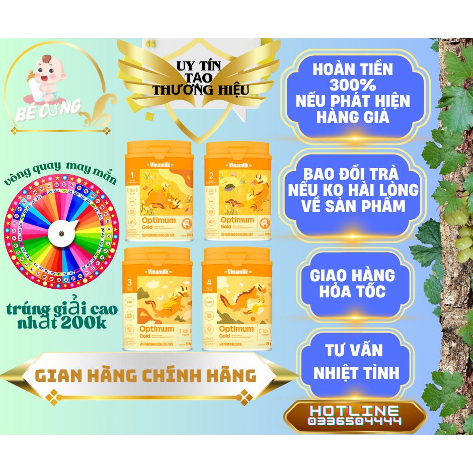 Sữa bột Vinamilk Optimum Gold cho trẻ em