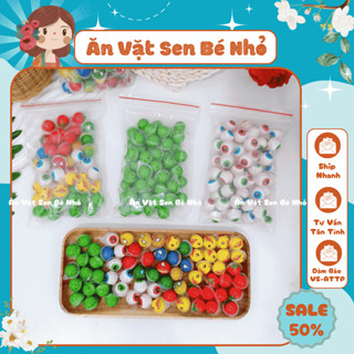   COMBO 50 CHIẾC  Kẹo Dẻo Con Mắt Mini Có Nhân Kẹo Dẻo Có Nhân Hình Con Mắt   Dưa Hấu 