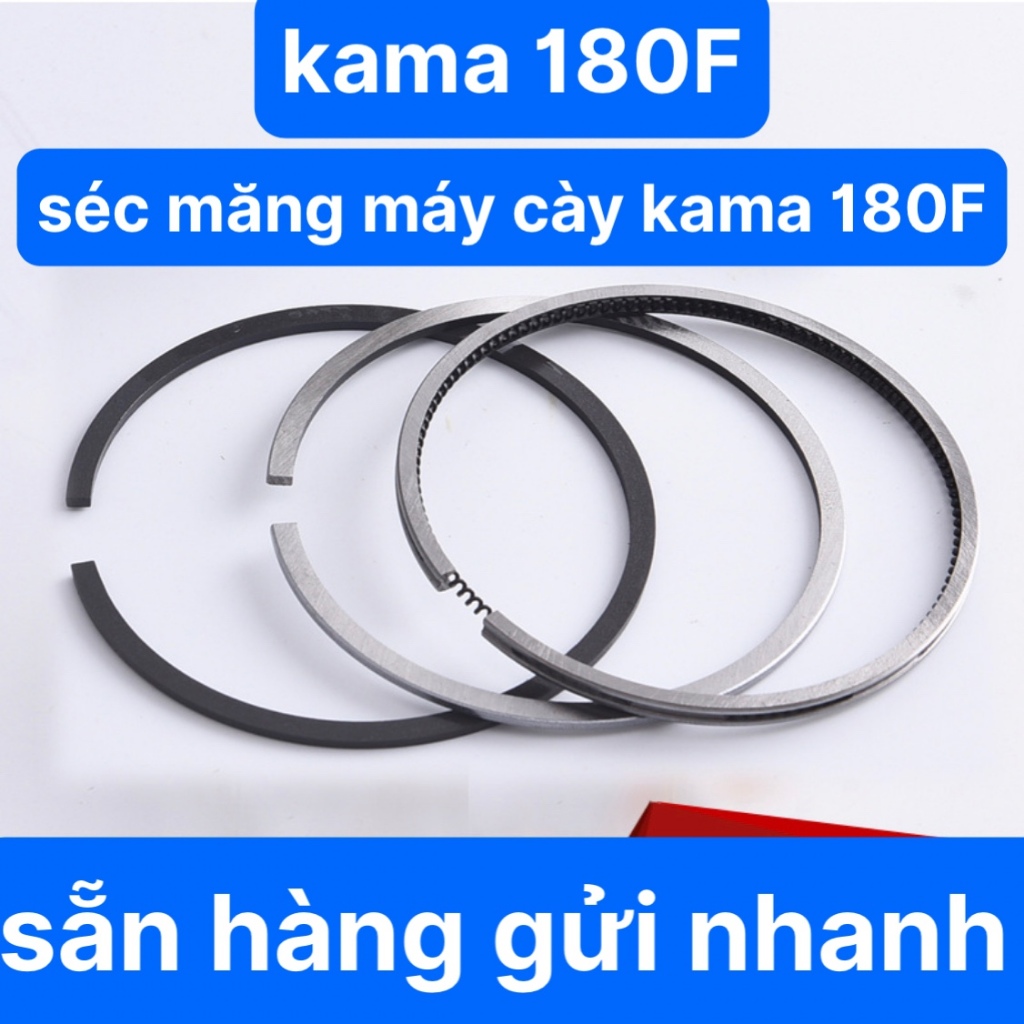 Séc Măng Máy Cày Và Máy Phát Điện KaMa 180F Xéc Măng Máy Cày 180F Kama