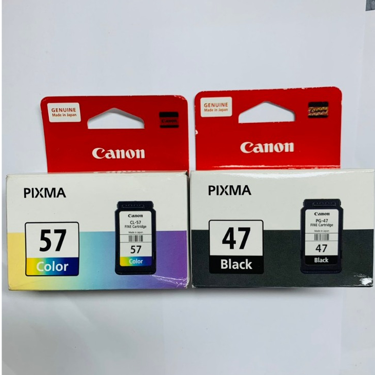 Hộp mực máy in màu Canon E410, E400, E460, E480...mã PG-47,CL-57