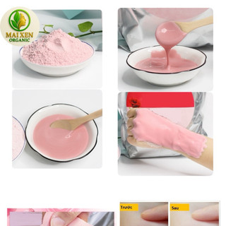 [100gr] Bột Mặt Nạ Dẻo Collagen Hoa Hồng Cao Cấp (Mask dẻo) - Dưỡng trắng, giảm mụn, giảm nám, tàn nhang, chống lão hoá